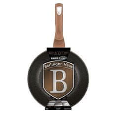 Berlingerhaus Wok z marmorno površino 30 cm Rosegold Metallic Line BH-6171