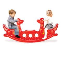 WOOPIE Večosebna gugalnica Dino Rocker Balancing Swing Red