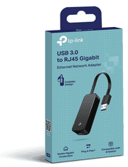 TP-Link UE306 SuperSpeed adapter, RJ45, USb 3.0, črn