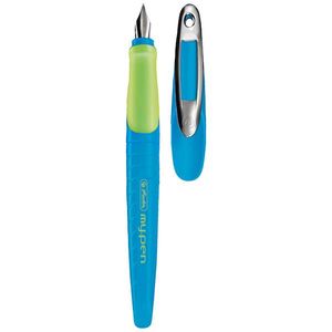 My.Pen nalivno pero za levičarje, na blistru, modro-zeleno