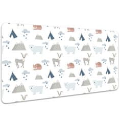 Decormat Podloga za pisalno mizo Forest animals 90x45 cm 