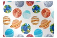 Decormat Podloga za zaščito tal Colorful planets 100x70 cm 
