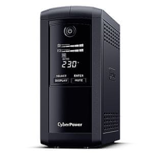 Cyberpower UPS Line-Interactive brezprekinitveno napajanje, 1000VA, 550 W, USB-HID (VP1000ELCD-DE)