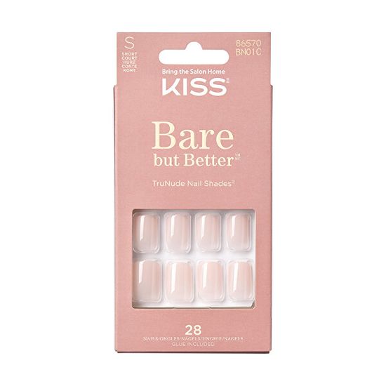 KISS Gel nohti Bare-But-Better Nails Nudies 28 kos