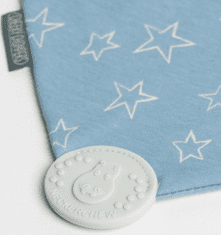 Cheeky Chompers Neckerchew Essential rutica/slinček z grizalom, denim stars