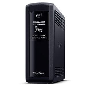 Cyberpower UPS Line-Interactive brezprekinitveno napajanje, 1000VA, 550 W, USB-HID (VP1000EILCD-IEC)