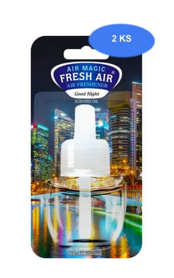 Fresh Air rezervno polnilo za električni osvežilec zraka 19 ml Good Night (2 kosa)