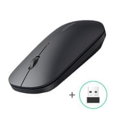 Ugreen Priročna brezžična računalniška miška USB črna