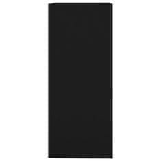 Vidaxl Knjižna omara/pregrada črna 40x30x72 cm