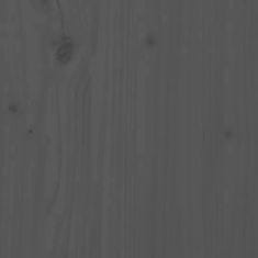 Vidaxl Stenska omarica siva 30x30x40 cm trdna borovina