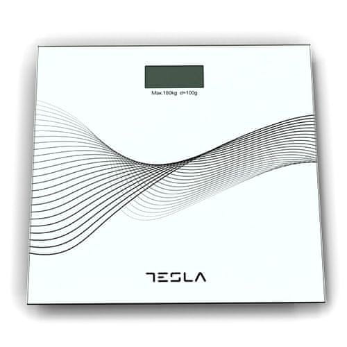 TESLA Teslina teža, BS103W, osebni, do 180 kg, kg / lb, 2 x AAA baterije