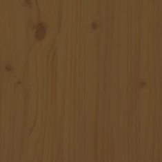 Vidaxl Izvlečna dnevna postelja medeno rjava borovina 2x(90x190) cm