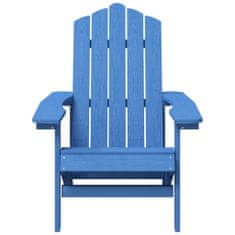 Greatstore Vrtni stoli Adirondack, 2 kosa, HDPE, modra