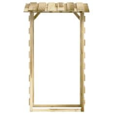 Greatstore Pergola s streho 6 kosov 100x90x200 cm impregnirana borovina