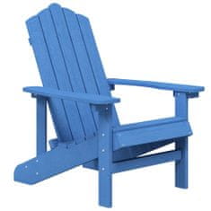 Greatstore Vrtni stoli Adirondack, 2 kosa, HDPE, modra