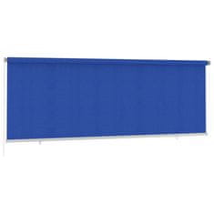 Vidaxl Zunanja roleta, 400x140 cm, modra, HDPE