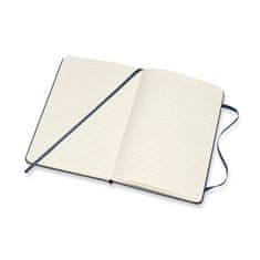 Moleskine beležnica, M, črtna, trde platnice, temno modra