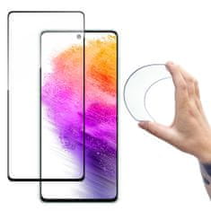 slomart wozinsky polni pokrov flexi nano steklo folija kaljeno steklo z okvirjem samsung galaxy a73 prozorno