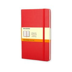 Moleskine beležnica, L, črtna, trde platnice, rdeča