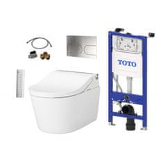 Kompletni set: TOTO WASHLET RW samodejno splakovanje + TOTO WC školjka RP + TOTO splakovalnik + TOTO tipka + TOTO priključni set