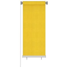 Vidaxl Zunanje rolo senčilo 60x140 cm rumeno HDPE