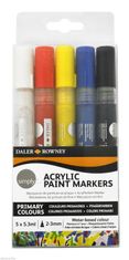 Daler Rowney Simply akrilni flomastri - osnovne barve