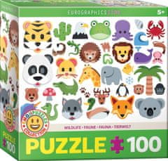 EuroGraphics Puzzle Emoji živali 100 kosov