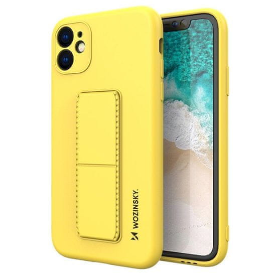 WOZINSKY Silikonsko ohišje s stojalom Samsung Galaxy A32 4G Kickstand Case yellow