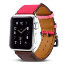 iCARER zapestnica s paščkom za apple watch 49 mm / 45 mm / 44 mm / 42 mm rjavo-roza (riw120-pc)