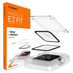 slomart spigen proflex "ez fit" hibridno steklo za Apple Watch 4/5/6/se (44mm)