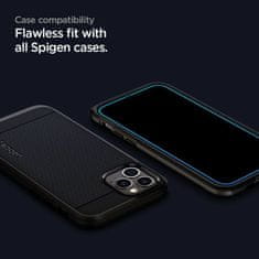 Spigen KALJENO STEKLO SPIGEN GLASS FC IPHONE 12 MINI ČRNO