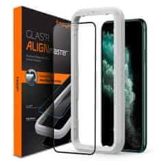 Spigen KALJENO STEKLO SPIGEN ALM GLASS FC IPHONE 11 PRO MAX ČRN