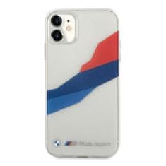 Bmw etui bmhcn61sktgt iphone 11 6,1; / xr transparentno trdo ohišje motorsport tricolor