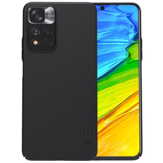 Nillkin super frosted shield pro vzdržljiv ovitek za xiaomi redmi note 11 pro+ 5g črn