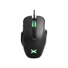 Delux Gaming miška Delux M631 RGB 12400DPI z blazinicami (črna)