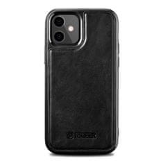 iCARER Ohišje iz pravega usnja za iPhone 12 mini Leather Oil Wax black