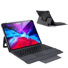 slomart dux ducis ohišje s tipkovnico na dotik ohišje za tablični računalnik brezžična bluetooth tipkovnica ipad pro 12,9'' 2018 / 2020 / 2021 črna