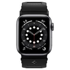 slomart spigen robusten trak apple watch 4 / 5 / 6 / 7 / 8 / se (38 / 40 / 41 mm) mat črn