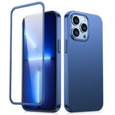 slomart joyroom 360 full case ohišje za iphone 13 pro max zadnja in sprednja stran + kaljeno steklo blue (jr-bp928 blue)