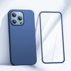 slomart joyroom 360 full case ohišje za iphone 13 pro max zadnja in sprednja stran + kaljeno steklo blue (jr-bp928 blue)