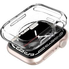 slomart spigen tekoči kristal apple watch 4 / 5 / 6 / 7 / 8 / se (44 / 45 mm) kristalno prozoren