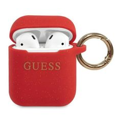 Guess GUACCSILGLRE AirPods ovitek rdeč/red Silikonski bleščice