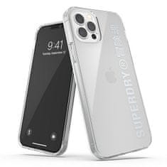 slomart etui superdry snap na iphone 12 / iphone 12 pro - srebrne