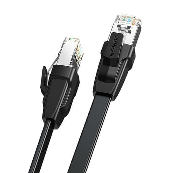 Ugreen Ploski povezovalni kabel LAN Ethernet kabel Cat.8 U/FTP 1m črn
