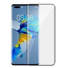 BASEUS baseus 0,25 mm kaljeno steklo za huawei mate 40 pro full screen z okvirjem + komplet za montažo (sgqj010101)