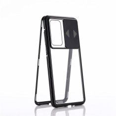 slomart wozinsky magnetic cam slider case full body cover vgrajen sprednji stekleni rotector leč za huawei p40 črn