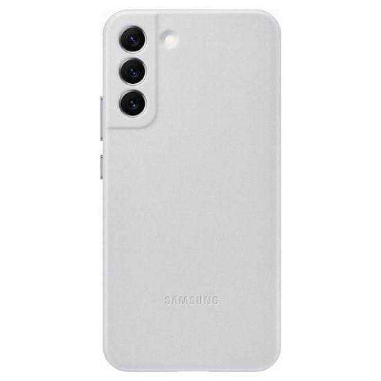 Samsung Ohišje iz naravnega usnja za Galaxy S22+ Leather Cover light grey