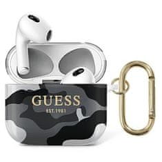 Guess GUA3UCAMG Ovitek za AirPods 3 črn/črn Camo Collection