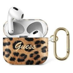 Guess GUA3USLEO AirPods 3 ovitek zlati/zlati Leopard Collection