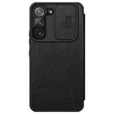 Nillkin usnjena torbica qin pro case za samsung galaxy s22 camera protector holster cover flip cover črna